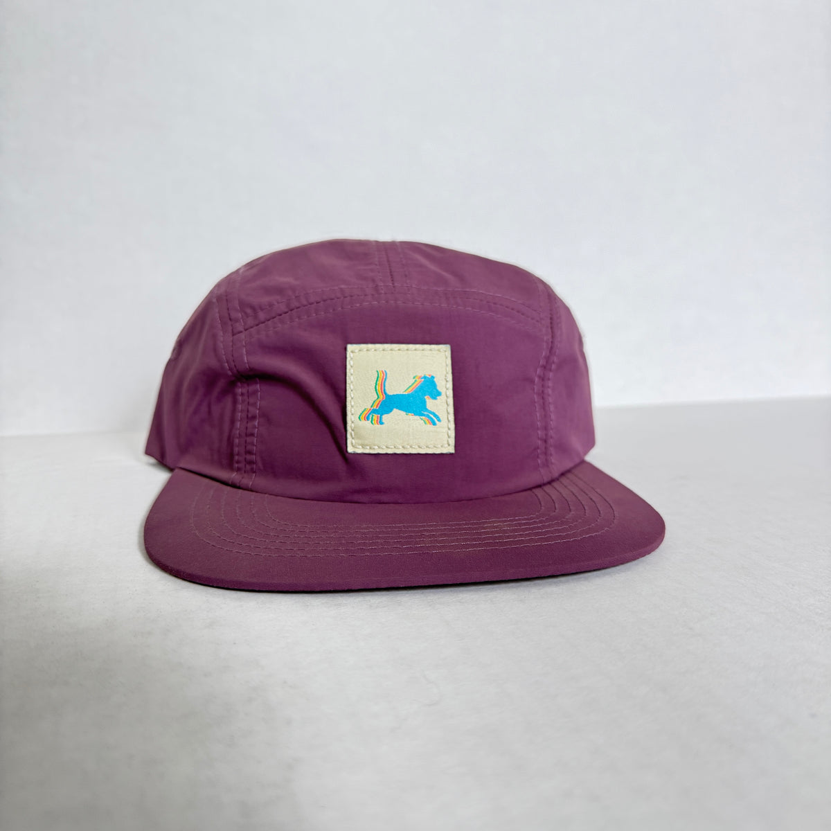 Display Hat Sale 5 Panel Nylon Runaway Jim Purple