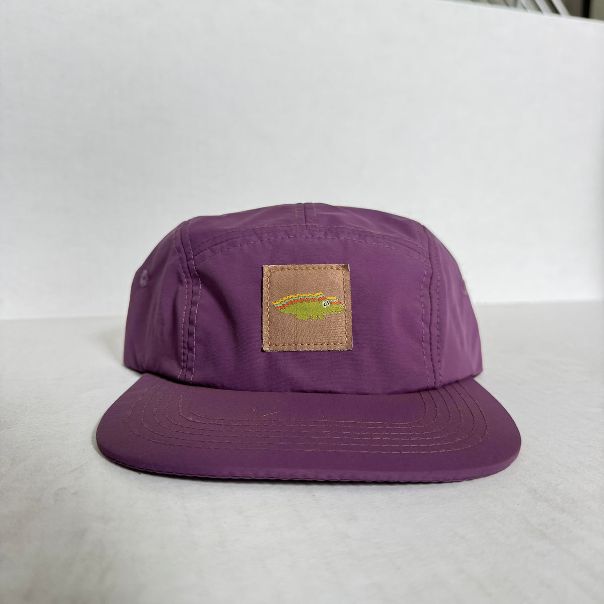 Display Hat Sale 5 Panel Nylon Gizzy Gator Purple