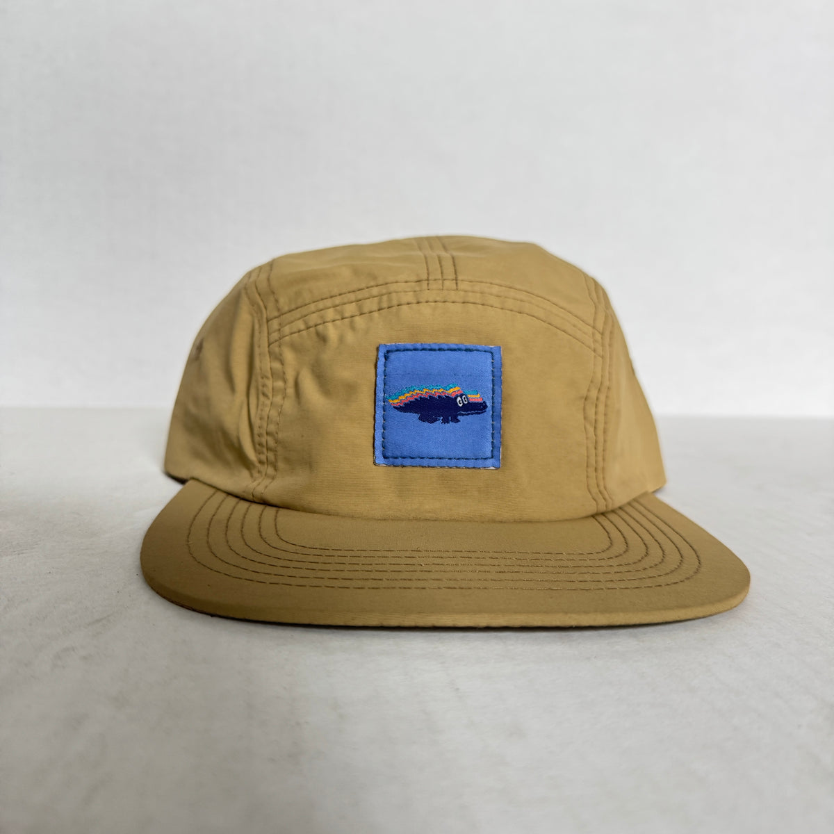 Display Hat Sale 5 Panel Nylon Gizzy Gator Khaki