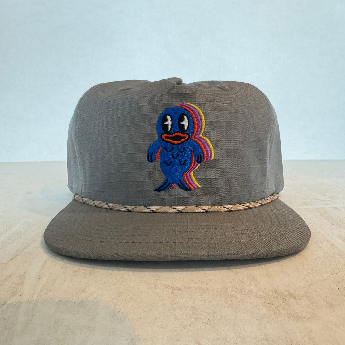 Display Hat Sale Ripstop Nylon Fishie Grey