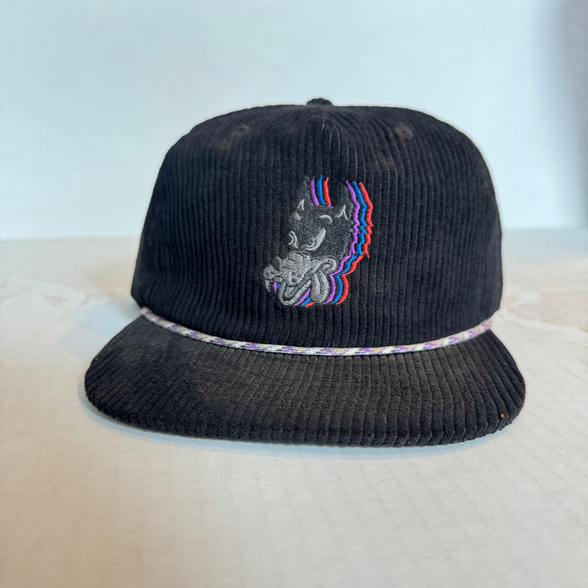 Display Hat Sale Corduroy Rope Wolf Black