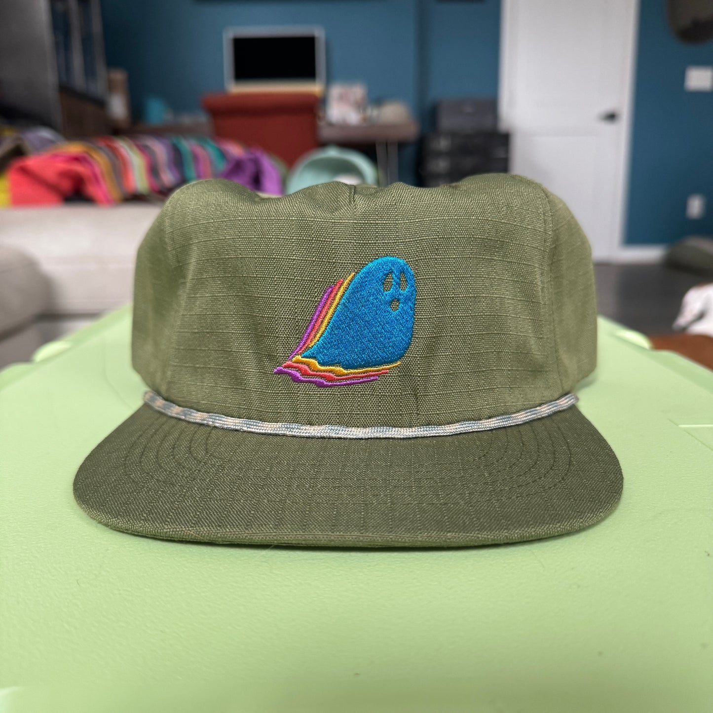 Phish Ghost Hat in Green - DISPLAY MODEL