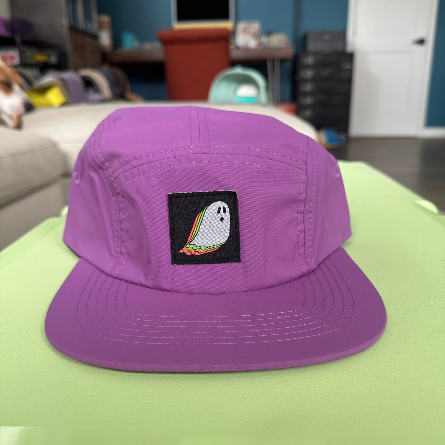Phish Ghost 5 Panel Hat in Purple - DISPLAY MODEL