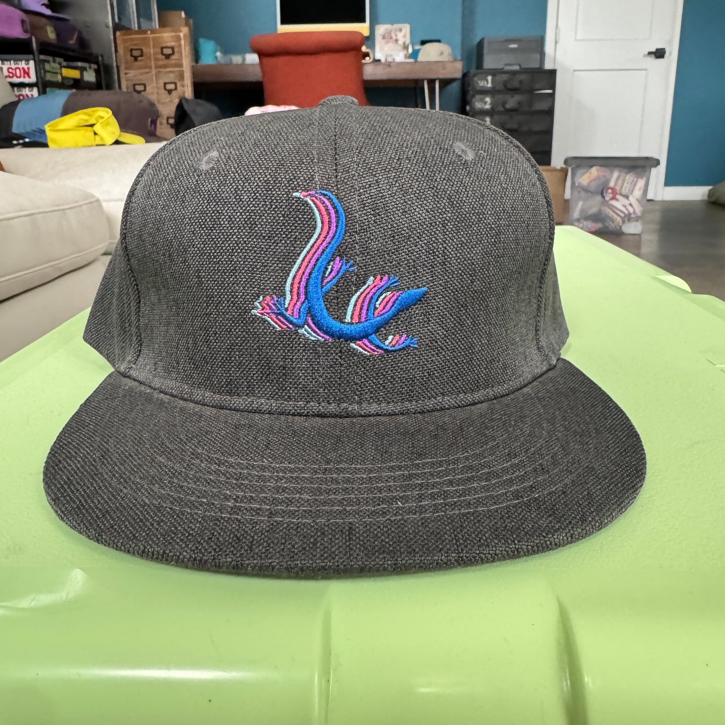 Phish Lizard Hemp Hat in Grey - DISPLAY MODEL