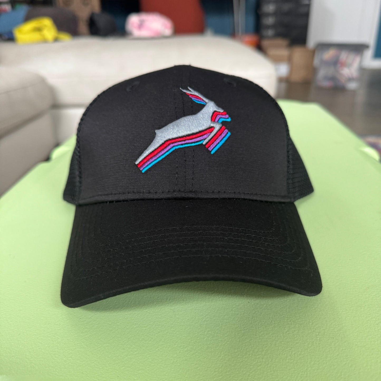 Phish Antelope Trucker Hat in Black - DISPLAY MODEL