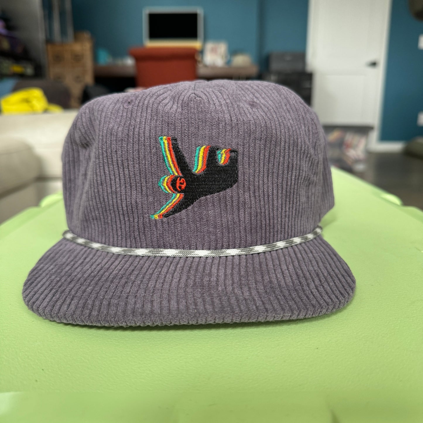 Phish Sloth Corduroy Hat in Purple - DISPLAY MODEL
