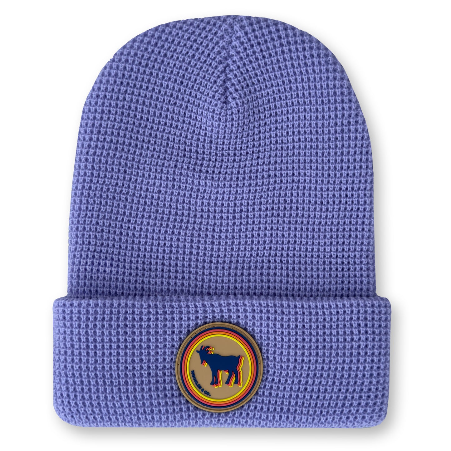 Billy Strings Goat Waffle Knit Beanie in Lilac