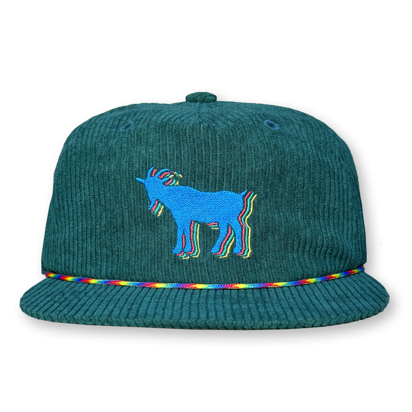 Billy Strings Goat Rope Hat / Malachite Corduroy with Lite Brite Goat