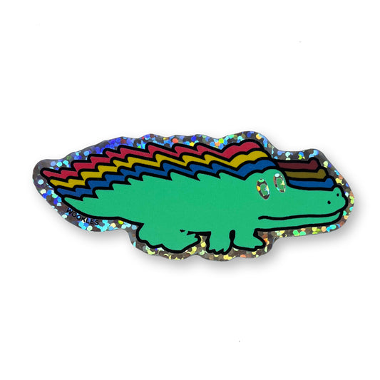King Gizzard Gator Glitter Sticker
