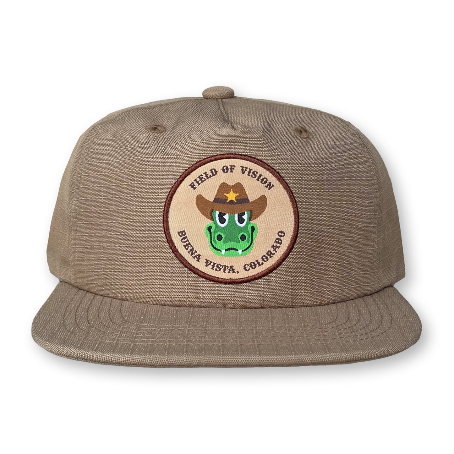 King Gizzard Field of Vision Rope Hat / Biscotti Ripstop Nylon with Western FOV Patch
