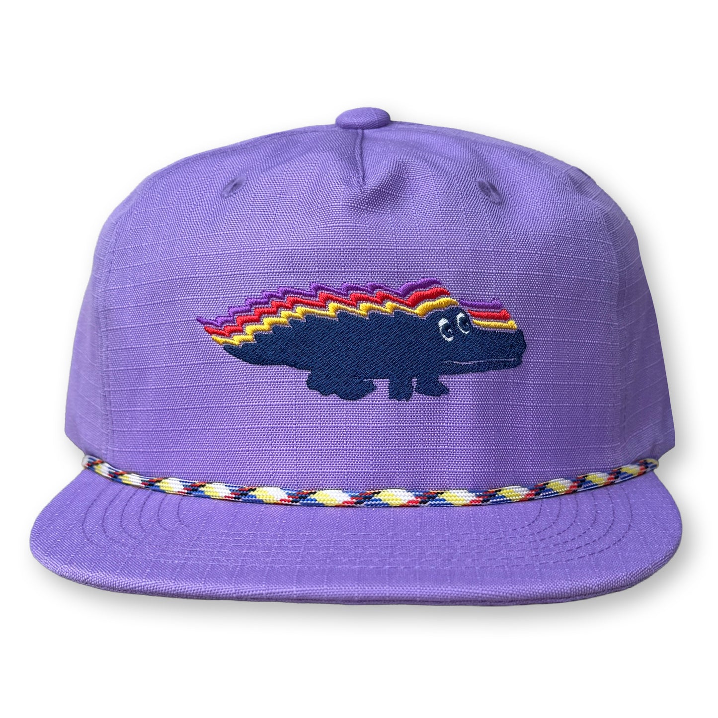 King Gizzard Gator Rope Hat / Lilac Ripstop Nylon with Navy Gizzy