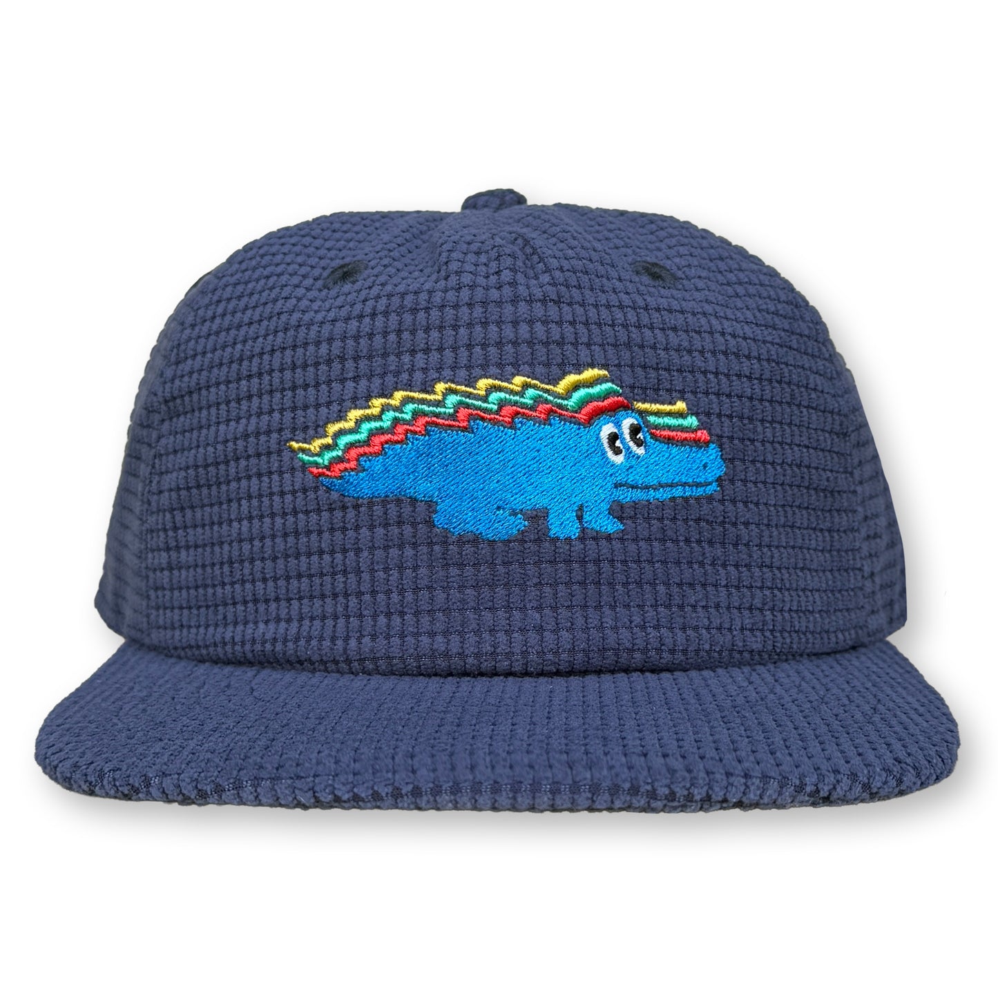 King Gizzard Microgrid Hat / Navy Microgrid with Topaz Gizzy Gator