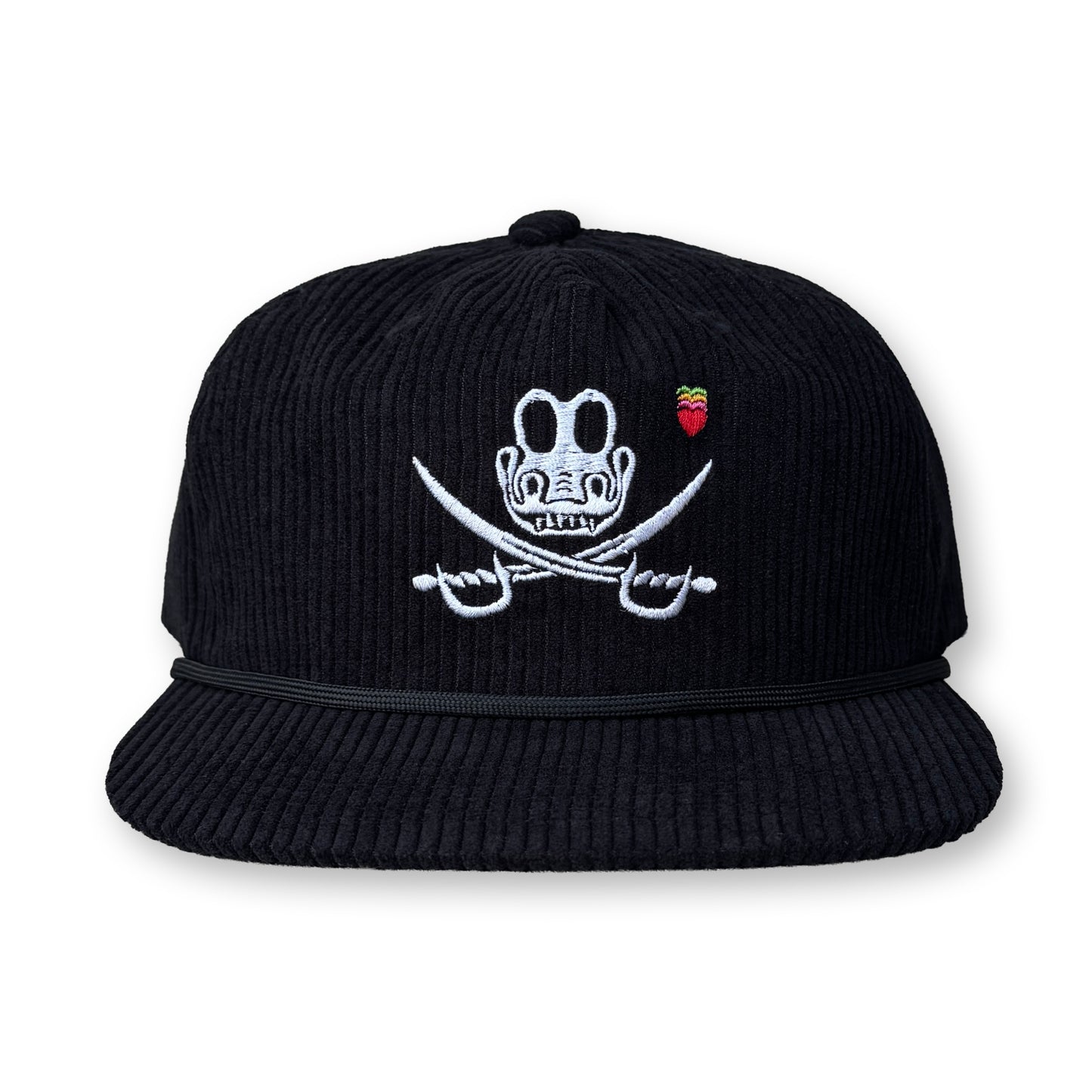 King Gizzard Jolly Gizzy Rope Hat / Onyx Corduroy with Classic Jolly Gizzy