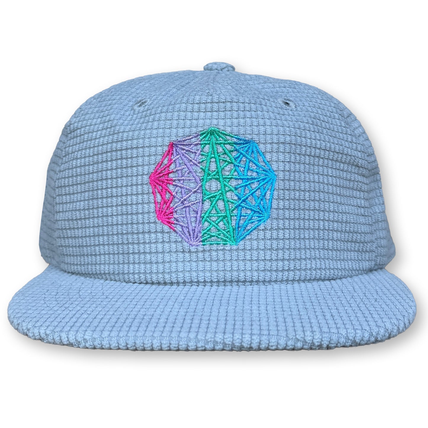 King Gizzard Microgrid Hat / Seafoam Microgrid with Gemstone Nonagon