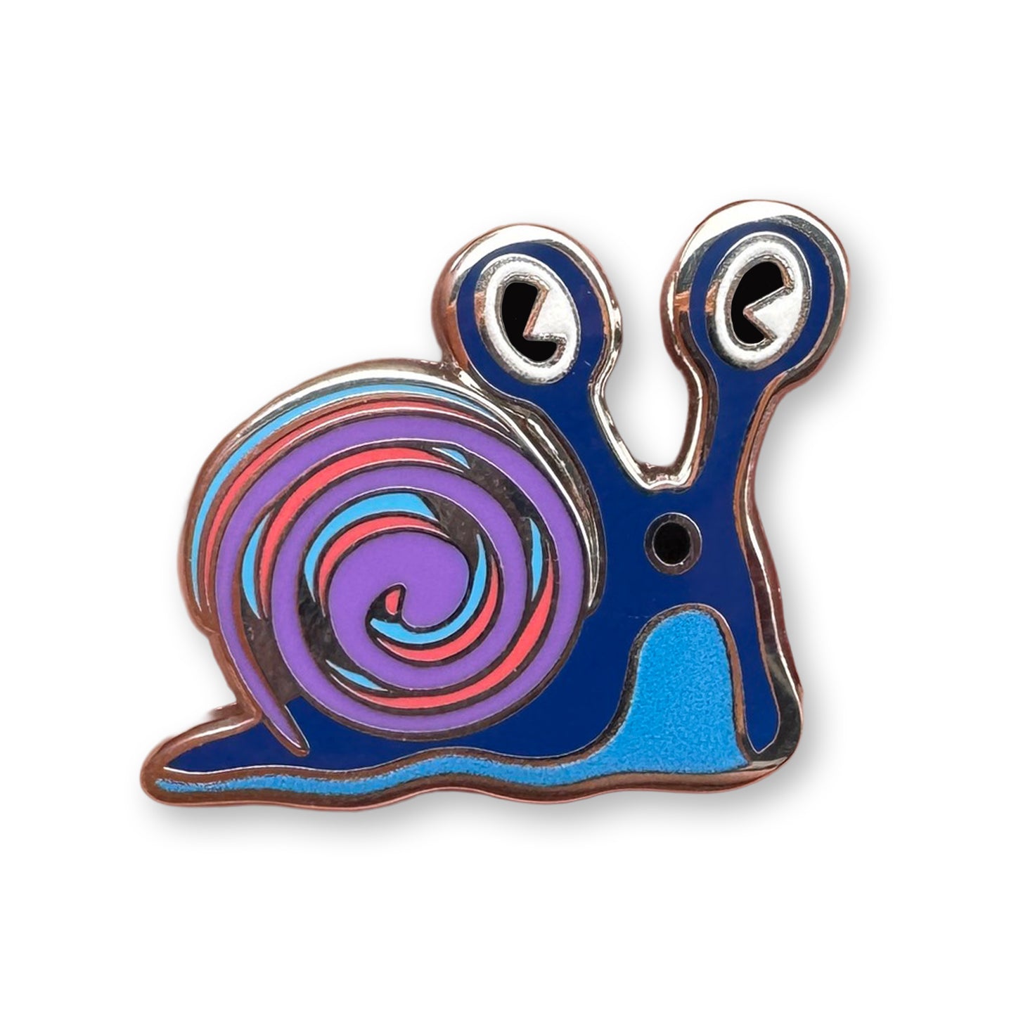 Snail Lapel Pin Blue