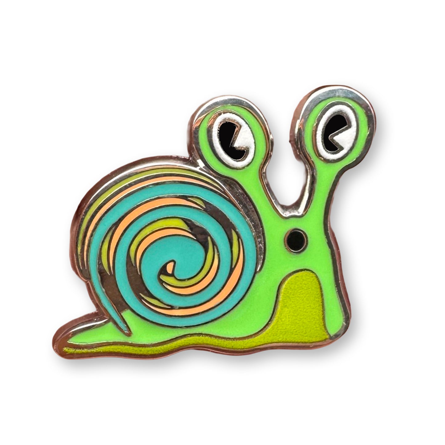 Snail Lapel Pin Green