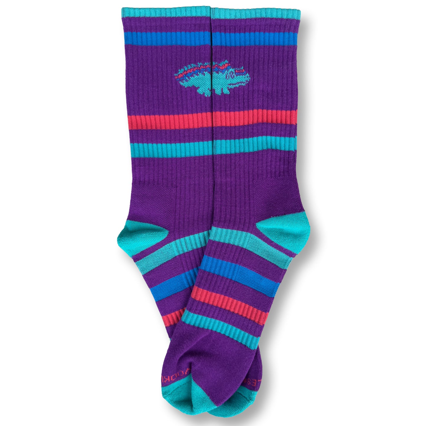 King Gizzard Sport Socks with Gizzy Gator in Purple