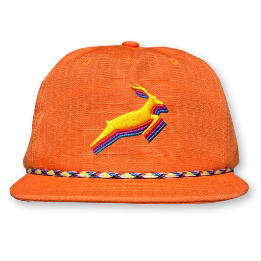 Antelope Rope Hat / Carrot Ripstop Nylon with Canary Antelope