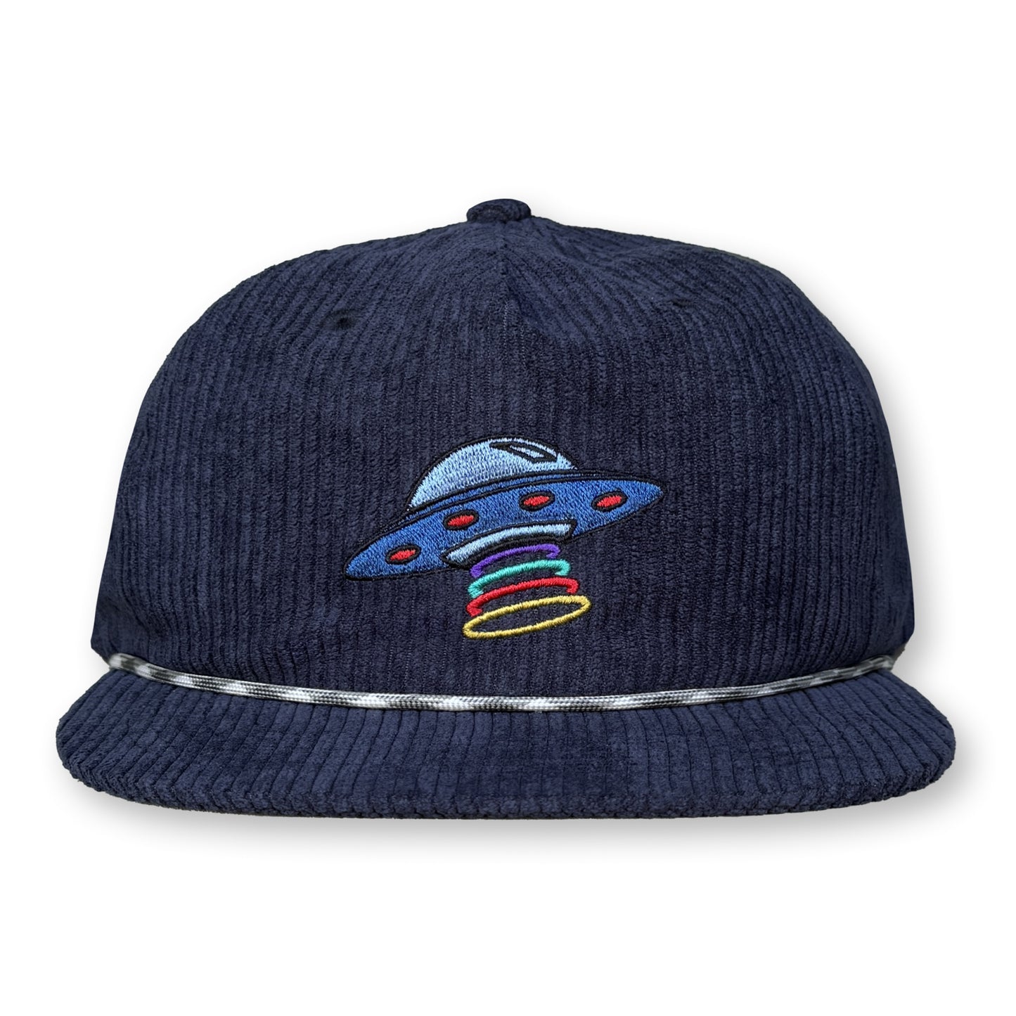 Better Than A UFO Rope Hat / Ink Corduroy with Playmobile UFO