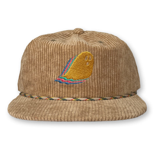 Ghost Rope Hat / Cooked Oat Corduroy with Macaroon Ghost