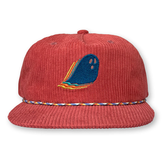 Ghost Rope Hat / Desert Rose Corduroy with Sunset Waterski Ghost