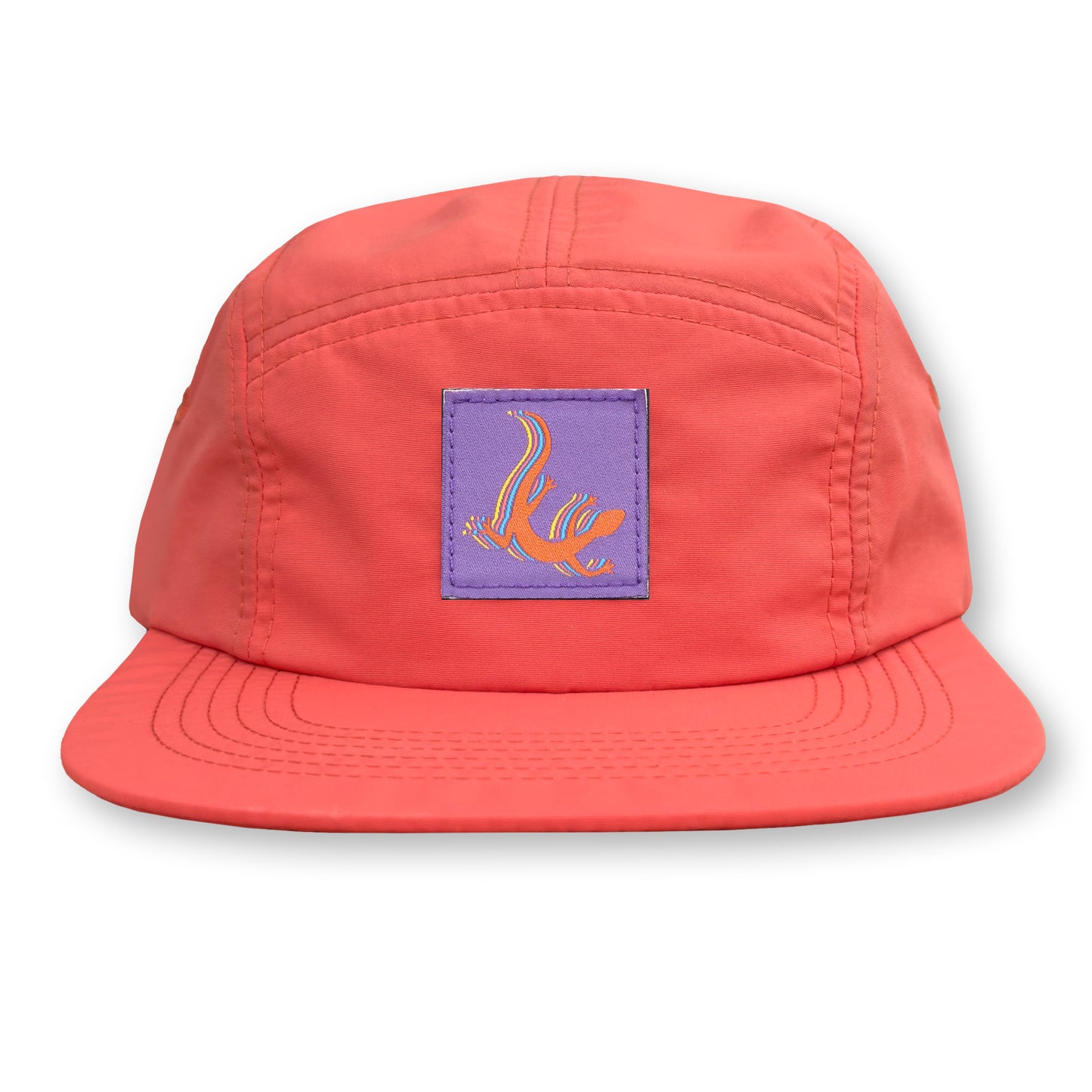 Lizard Five Panel Camp Hat / Life Jacket Nylon with Clemson Lizard Patch