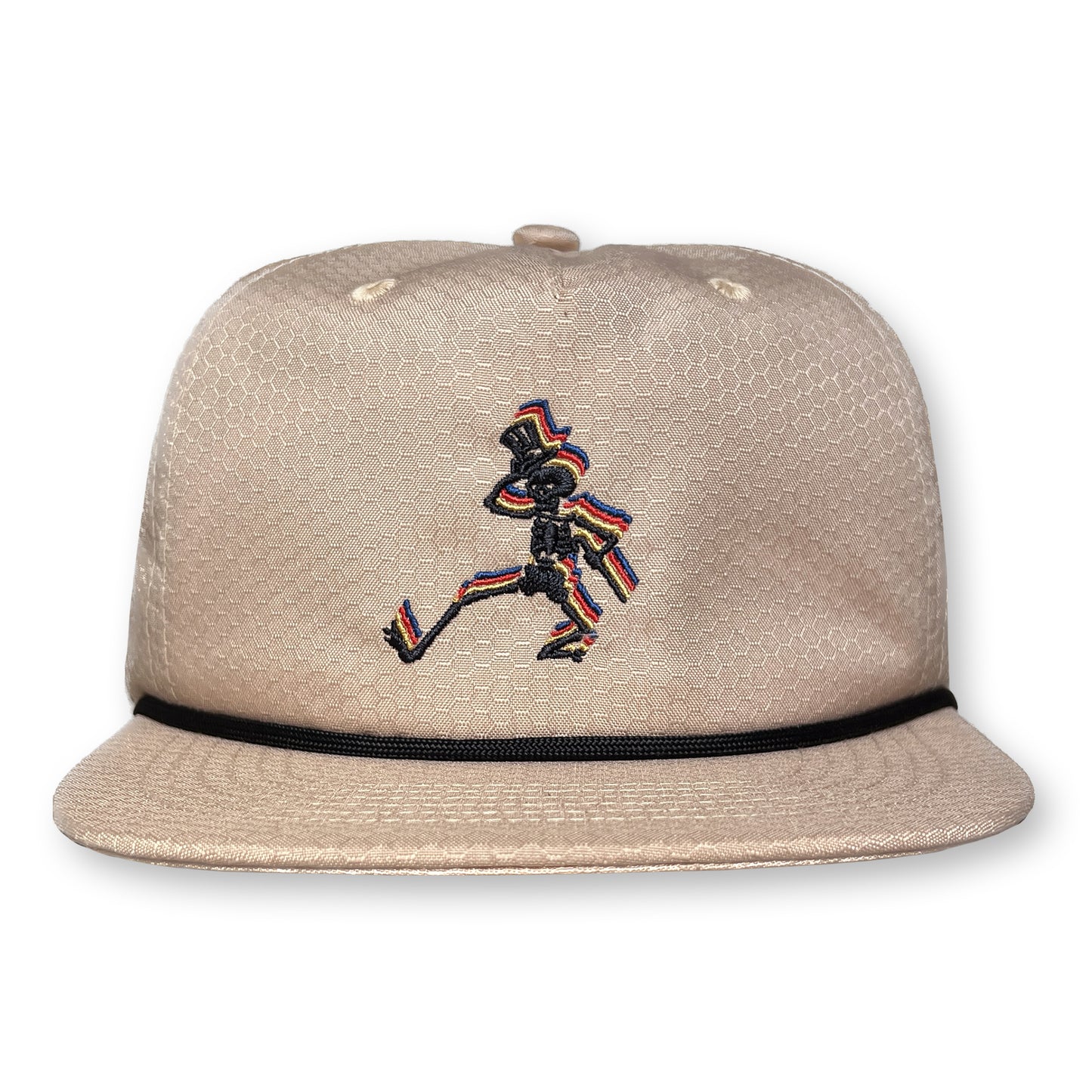Skeleton Rope Hat / Sandstone Honeycomb Nylon with Reaper Skeleton
