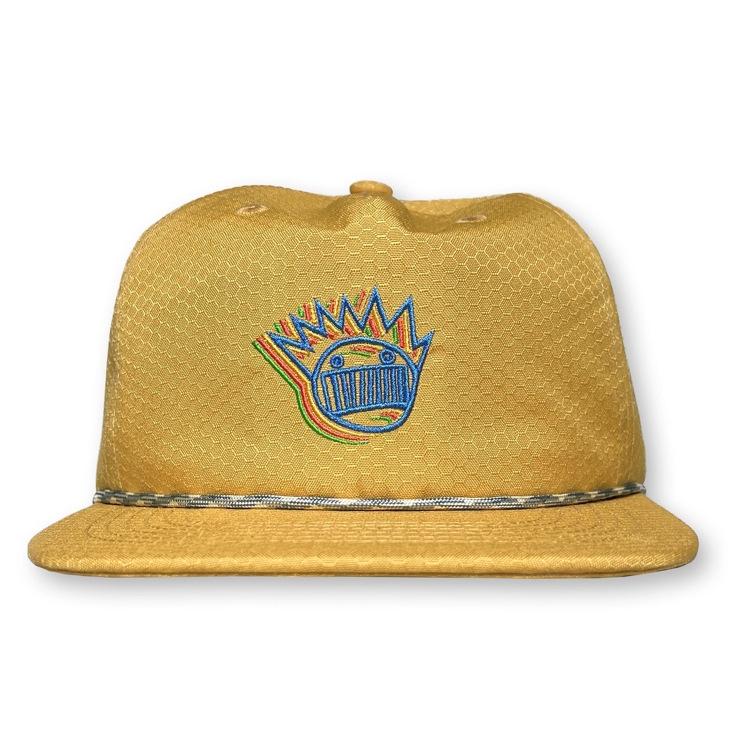 Ween Rope Hat / Honey Mustard Honeycomb Nylon with Ultramarine Boognish