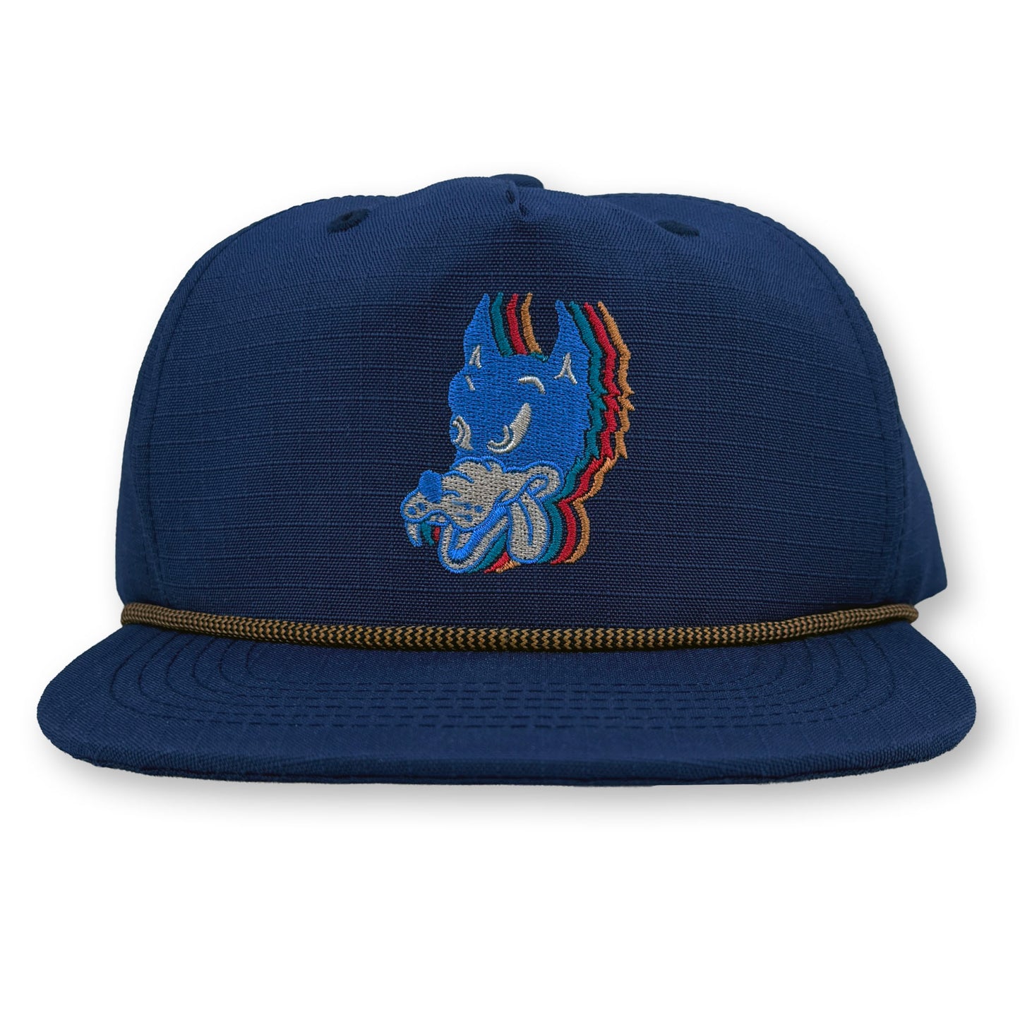 Wolf Rope Hat / Navy Ripstop Nylon with Collegiate Wolf
