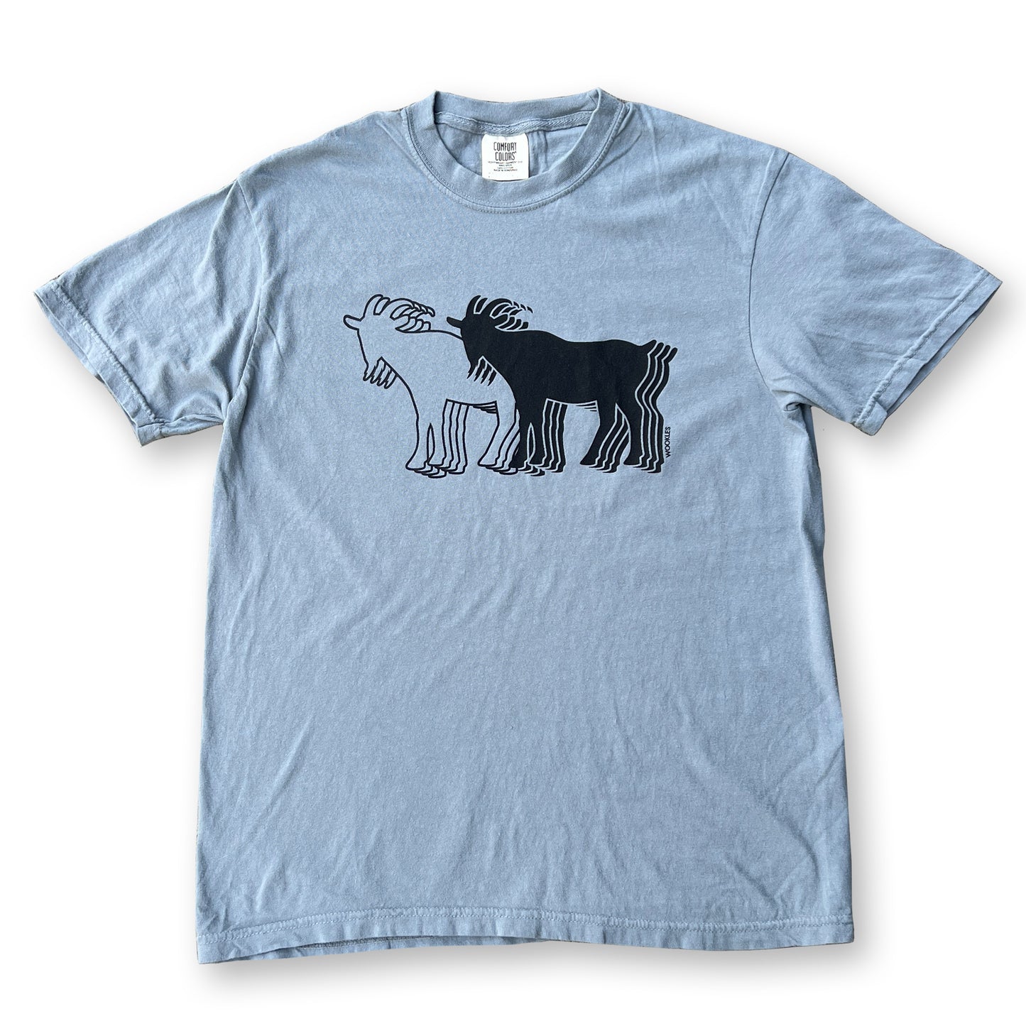 Billy Strings Goat Tshirt in Inked Grey