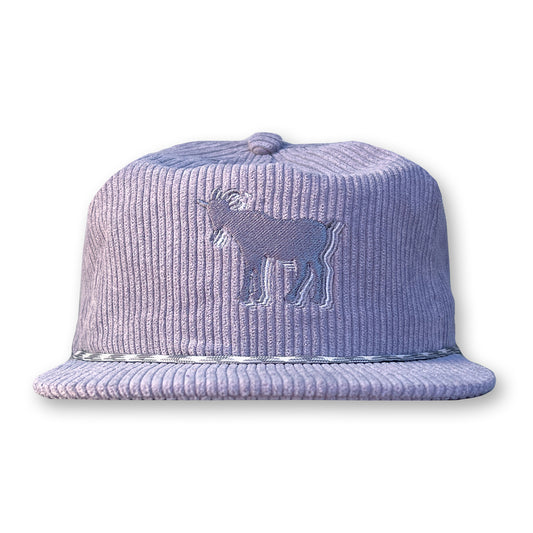 Billy Strings Rope Hat / Concrete Corduroy with Greyscale Billy Goat