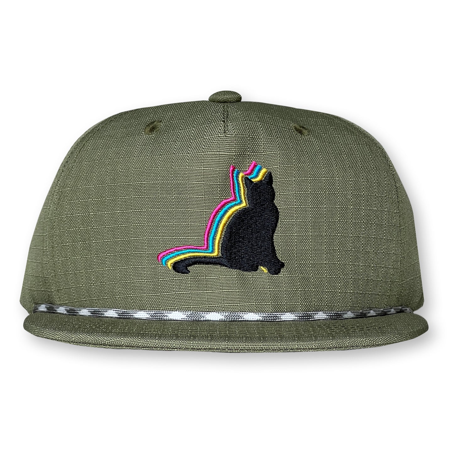 Poster Nutbag Rope Hat / Lima Bean Nylon with Black Cat