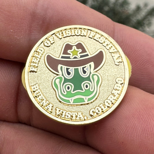 Field of Vision Lapel Pin Gold