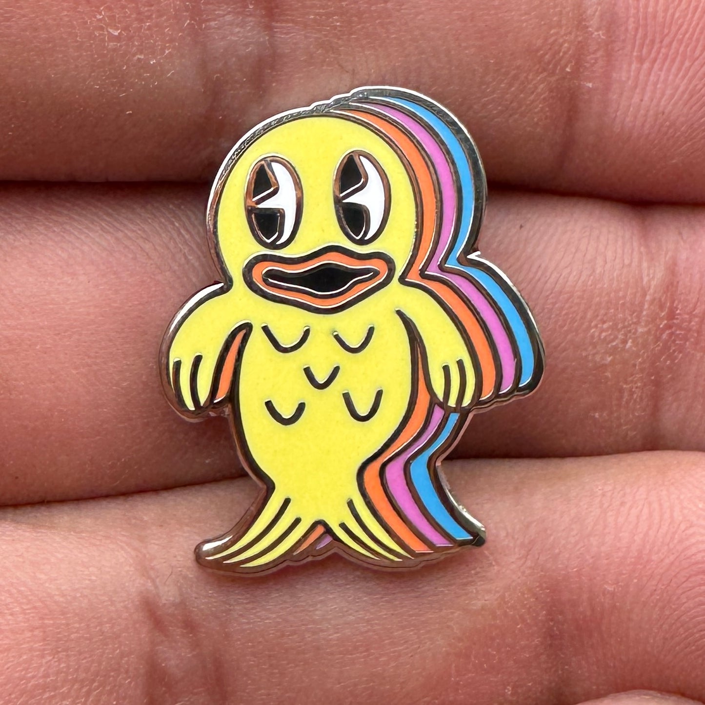 Fishie Lapel Pin Yellow
