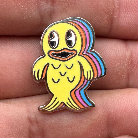 Fishie Lapel Pin Yellow