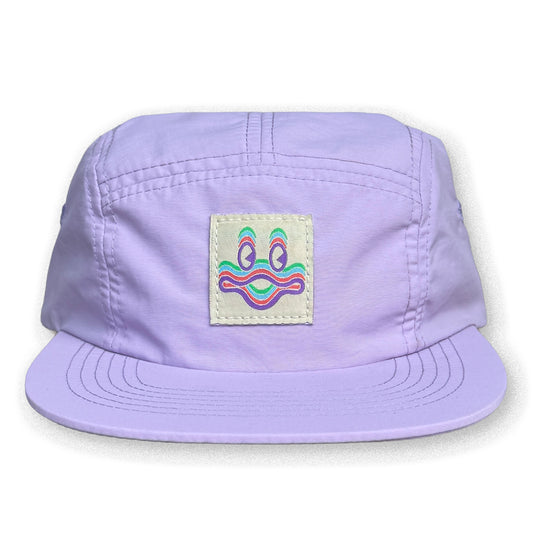 King Gizzard Five Panel Camp Hat / Lavender Nylon with Cyboogie Patch
