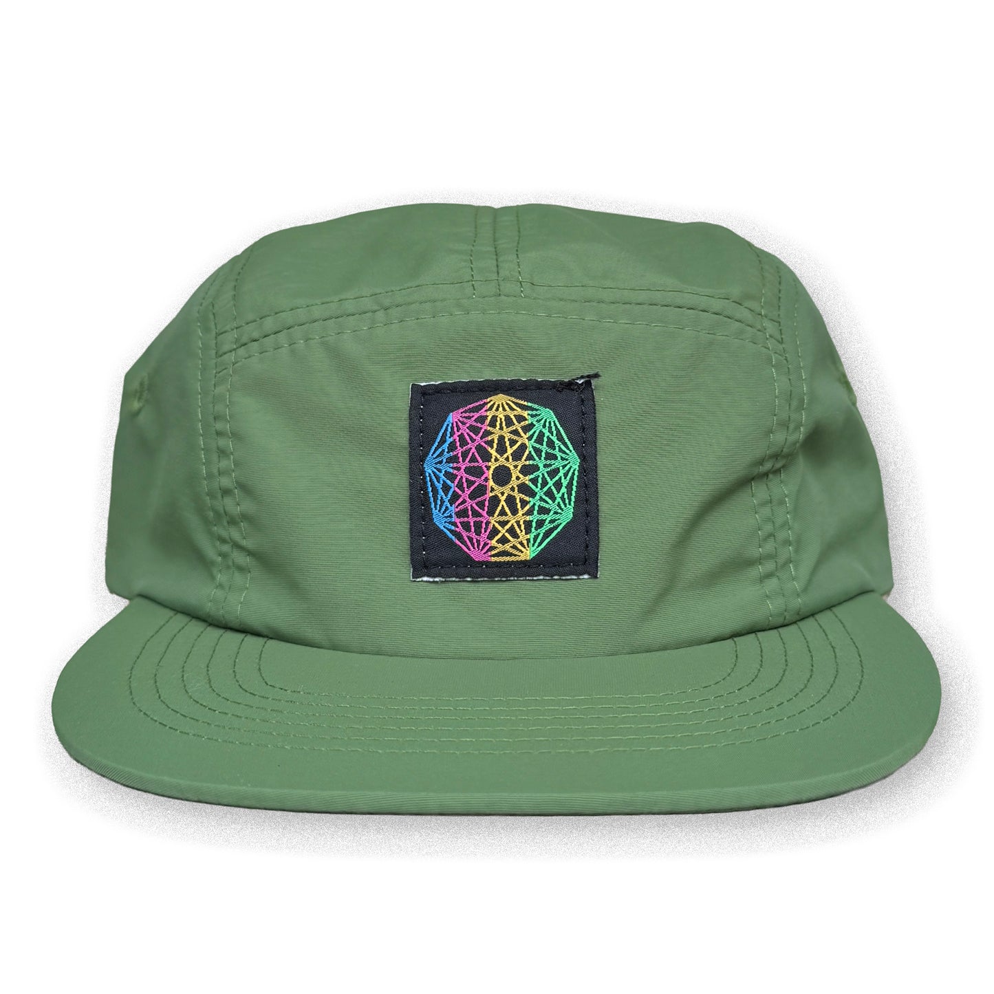 King Gizzard Five Panel Camp Hat / Dad's Lawn Nylon with Nonagon Patch