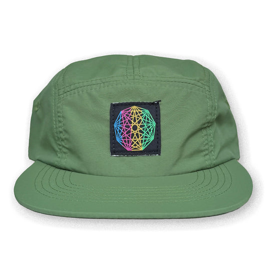 King Gizzard Five Panel Camp Hat / Dad's Lawn Nylon with Nonagon Patch