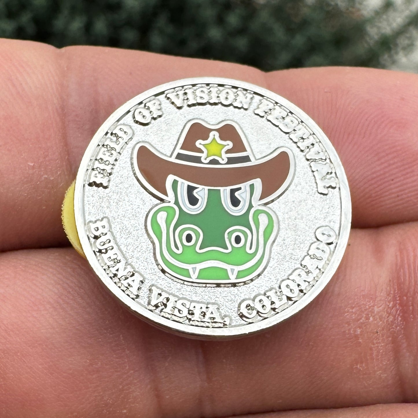 Field of Vision Lapel Pin Silver