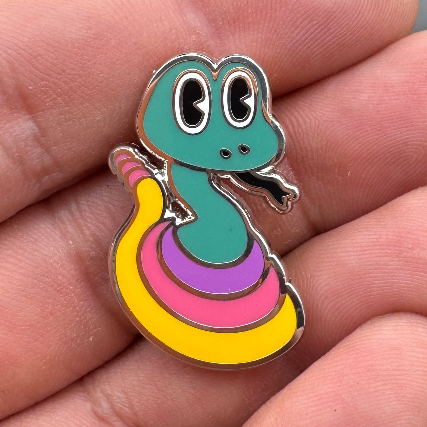 Rattlesnake Lapel Pin Tropical
