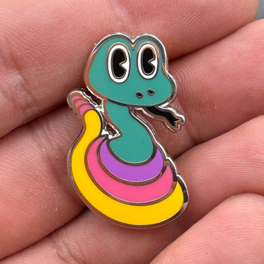 Rattlesnake Lapel Pin Tropical