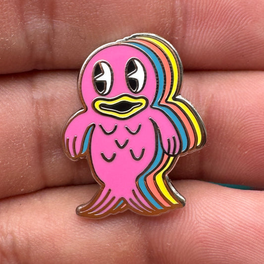 Fishie Lapel Pin Pink
