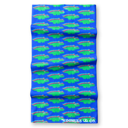 Gizzy Gator Bandana / Neck Gaiter / Face Mask in Blue