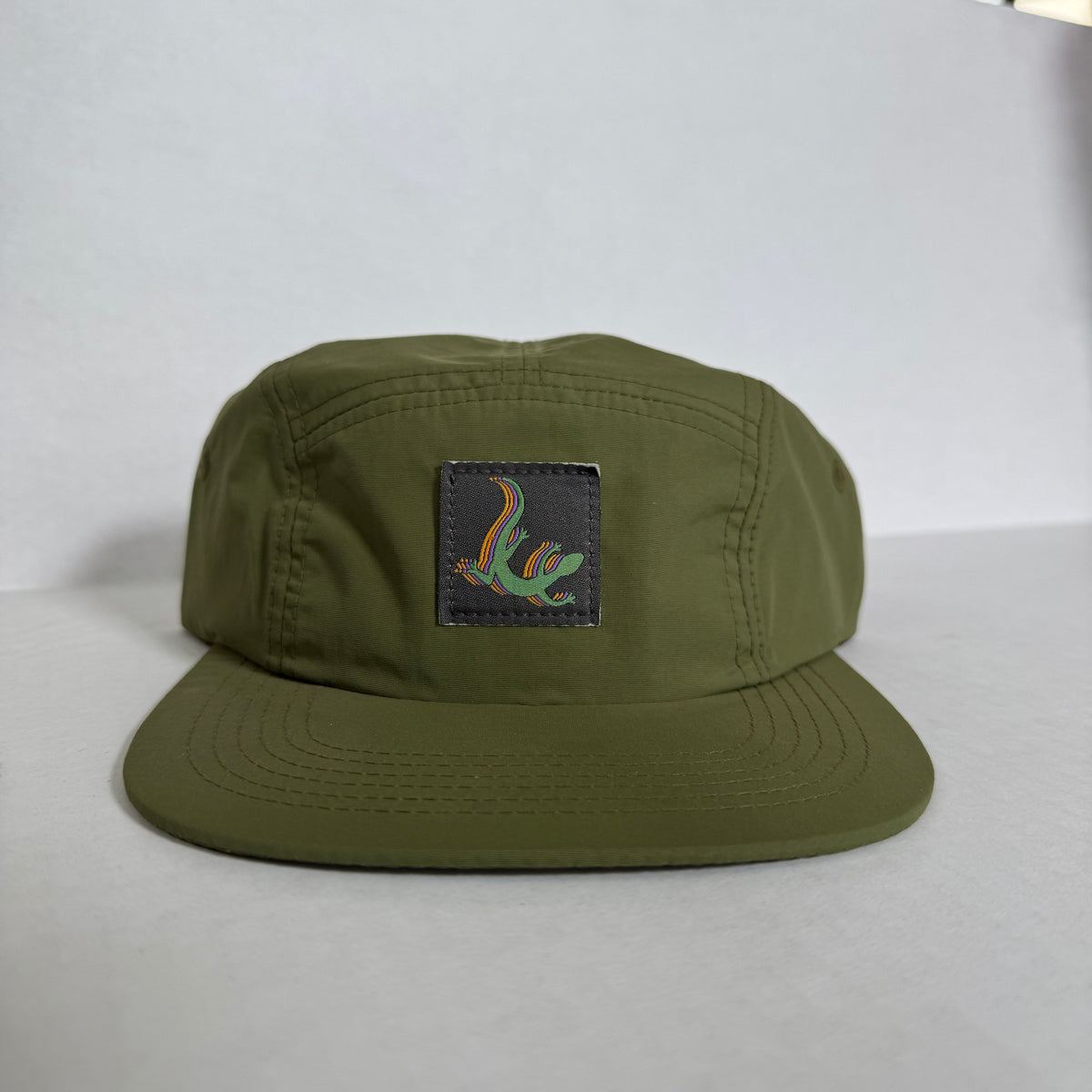 Display Hat Sale 5 Panel Nylon Lizard Green