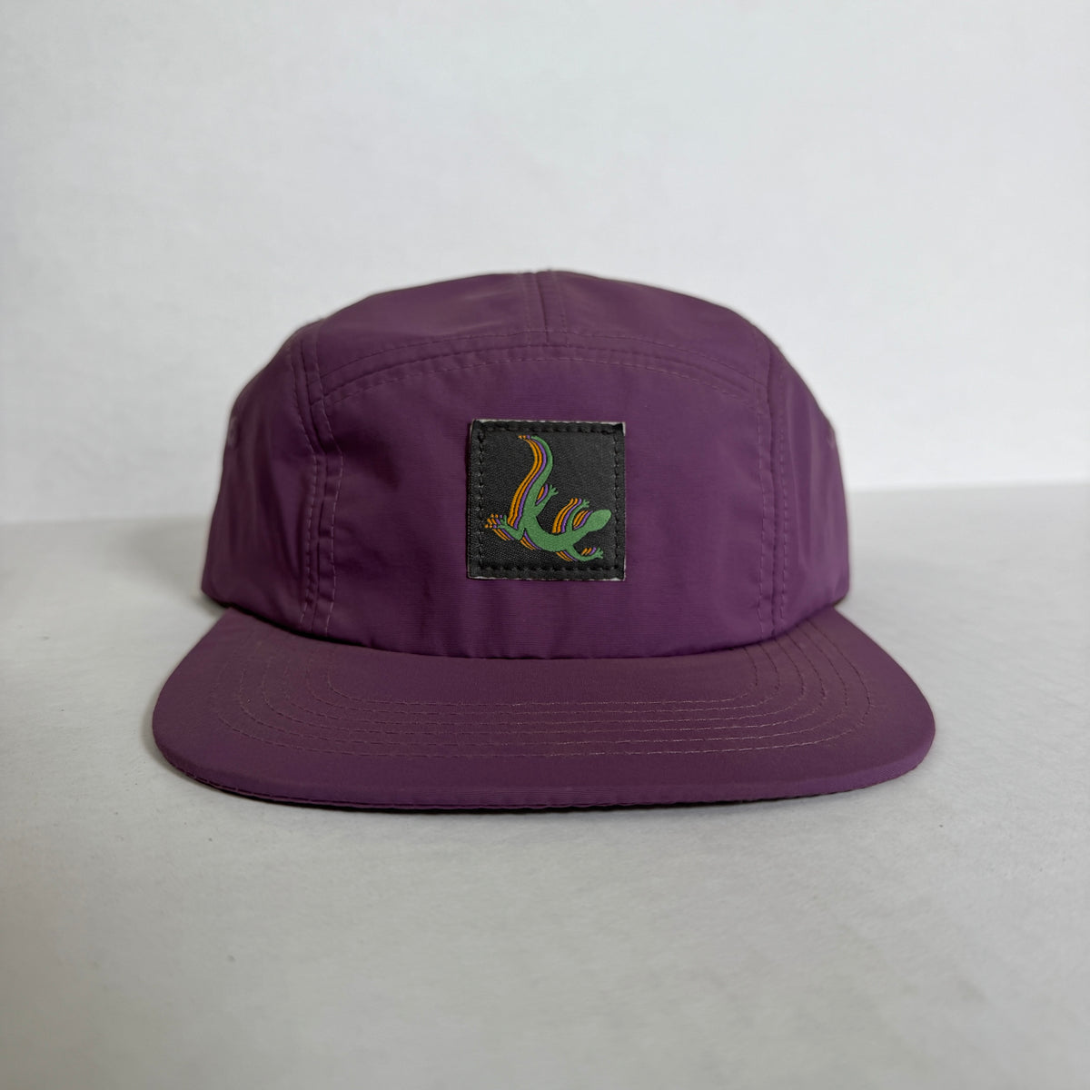 Display Hat Sale 5 Panel Nylon Lizard Purple