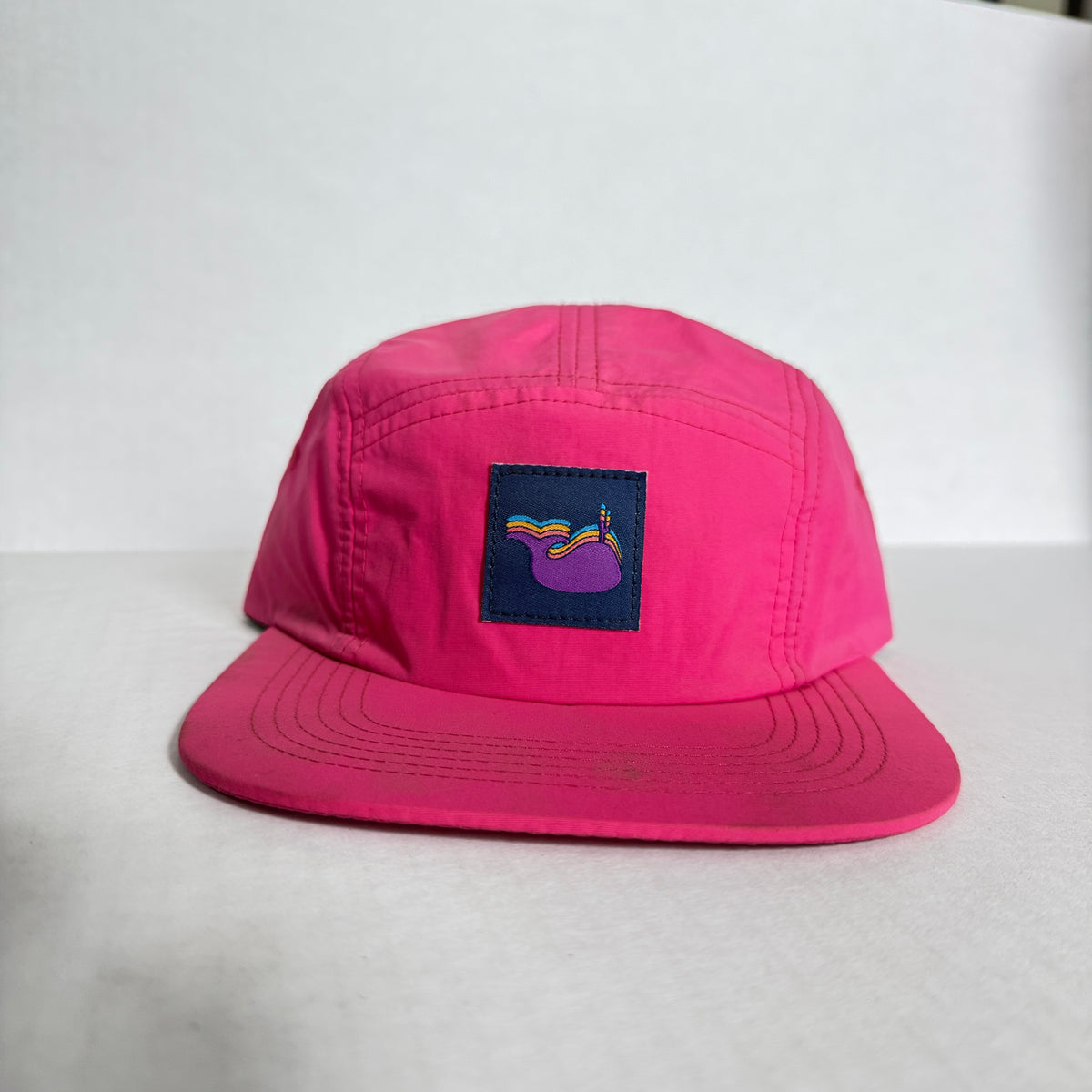 Display Hat Sale 5 Panel Nylon Purse Humpback Whale Pink