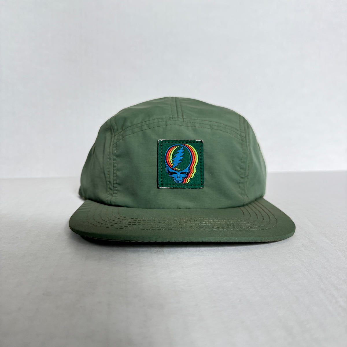 Display Hat Sale 5 Panel Nylon Steaile Green