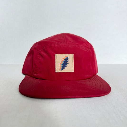 Display Hat Sale 5 Panel Nylon Bolt Red