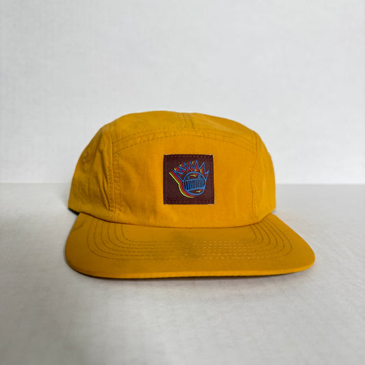 Display Hat Sale 5 Panel Nylon Boognish Yellow