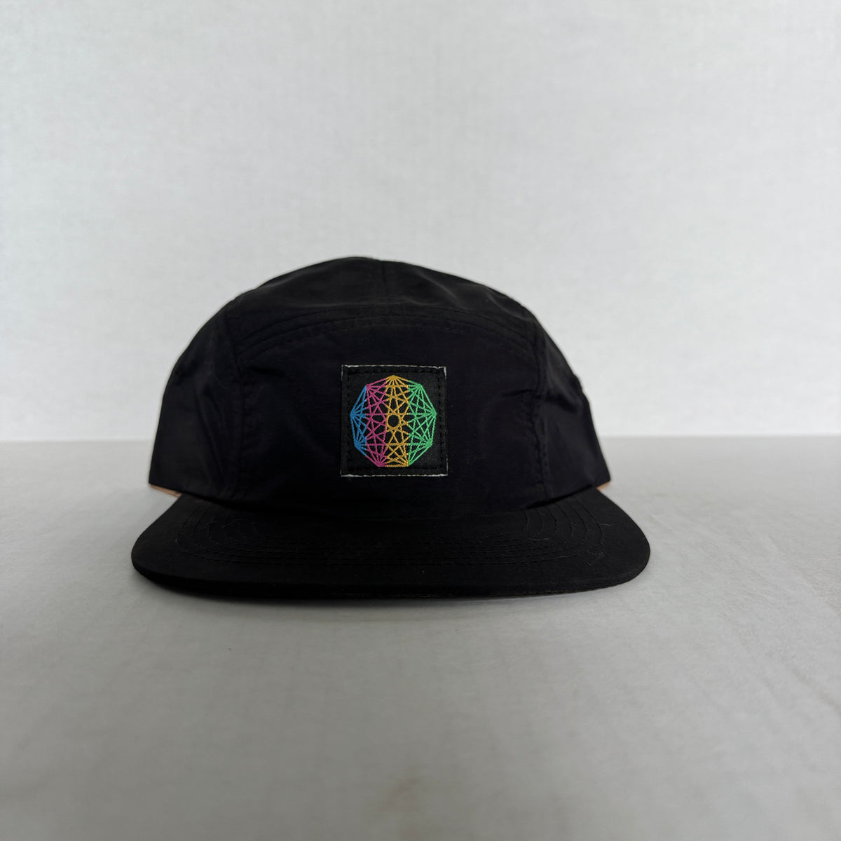 Display Hat Sale 5 Panel Nylon Nonagon Black